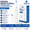 Escova Dental Elétrica Recarregável com Cabeças Substituíveis