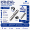 Lanterna Clínica LED Recarregável Portátil para Uso Profissional